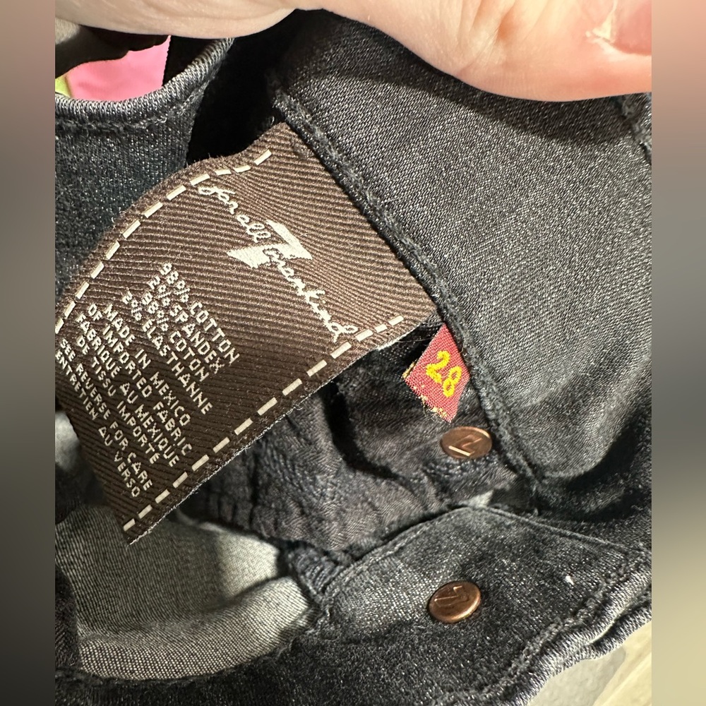 7 For All Mankind Bootcut Jeans With Rhinestones - Picture 6 of 8